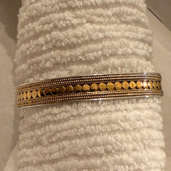 Anna Beck Sterling Silver and Gold Plated Cuff Bracelet